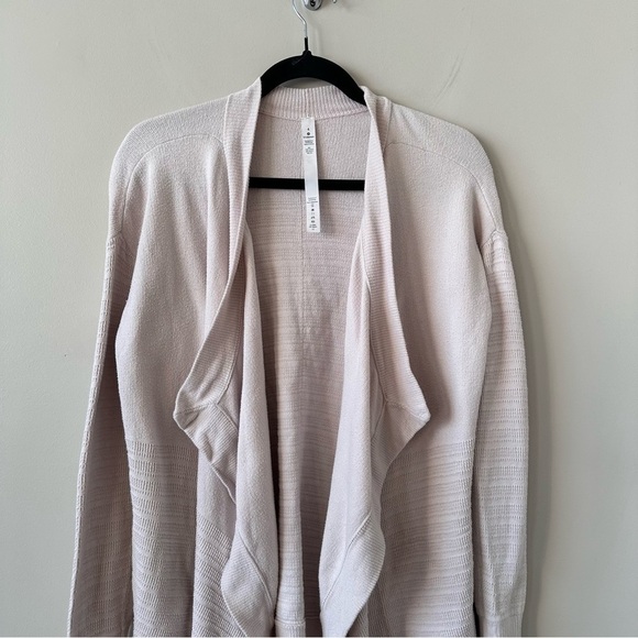 Lululemon-Open Cotton/Silk Waterfall Cardigan (Size:4) - Picture 5 of 11